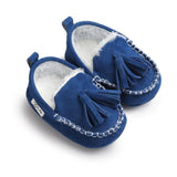 New Collection PU Suede Leather Newborn Baby Shoes Moccasins Soft Soled Non-slip Footwear First Walker For 0-18M