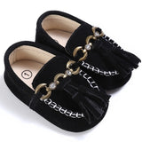 New Collection PU Suede Leather Newborn Baby Shoes Moccasins Soft Soled Non-slip Footwear First Walker For 0-18M