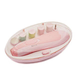 Baby Health Care Kits Baby Nail Care Set Electric Baby Toddler Nail Trimmer Clippers  Storage Box for traveling