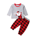 pudcoco 2019 Baby Girls Boys Clothes Newborn For Female Outfit Infant Clothing Set My First Christmas Children Xmas Suits 3pcs