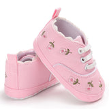 2019 Huang Neeky  W#5 Fashion Daily Newborn Infant Baby Girls Floral Crib Shoes Soft Sole Anti-slip Sneakers Canvas