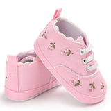 2019 Huang Neeky  W#5 Fashion Daily Newborn Infant Baby Girls Floral Crib Shoes Soft Sole Anti-slip Sneakers Canvas