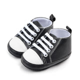Baby Shoes PU Leather Toddler Shoes Sports Causal Newborn Baby Boys Girls Solid Color Shoes Infant Toddler Soft Anti-slip Shoes