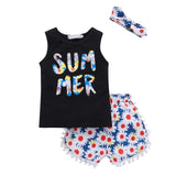 Children's Clothing Girls' Vest Fashion Clothes Baby Summer Leisure Girl Two-piece Suit