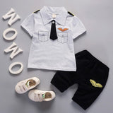IENENS Summer Baby Boys Clothing Sets Child Boy Outfits Suits Kids Toddler Boy's Short Sleeves T-shirt Pants Set Clothes 1-5Y