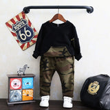 Children's Clothing 2019 Boy's camouflage casual Suit Kids Baby Boy camouflage top+pant 2pcs outfit Boy's Sports suit ST19071