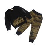 Children's Clothing 2019 Boy's camouflage casual Suit Kids Baby Boy camouflage top+pant 2pcs outfit Boy's Sports suit ST19071