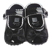 Huang Neeky W#5 Fashion Daily Baby Girl Bowknot Leater Shoes Sneaker Anti-slip Soft Sole Toddler Comfortable