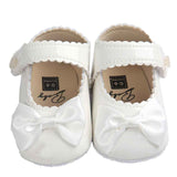 Huang Neeky W#5 Fashion Daily Baby Girl Bowknot Leater Shoes Sneaker Anti-slip Soft Sole Toddler Comfortable