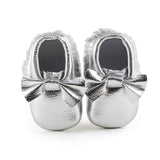 Baby Shoes Newborn Infant Boy Girl First Walker PU Sofe Sole Princess Bowknot Fringe Toddler Baby Crib Shoes Casual Moccasins
