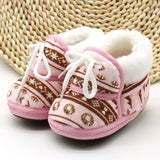 New Collection First Walkers Toddler Infant Shoes Cotton Snow Booties Soft Sole Crib Shoes  Winter Warm Anti-slip Baby Shoes 0-1Y