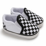 2019 Classical Checkered Toddler First Walker Newborn Baby Shoes Boy Girl Soft Sole Cotton Soft Casual Sports Walking Crib Shoes