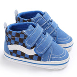 2019 Classical Checkered Toddler First Walker Newborn Baby Shoes Boy Girl Soft Sole Cotton Soft Casual Sports Walking Crib Shoes
