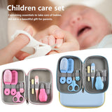 8Pcs/Set Baby Health Care Kit Portable Newborn Baby Grooming Kit Nail Clipper Scissors Hair Brush Comb Safety Care Set Hot Sale