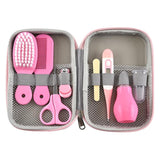 8Pcs/Set Baby Health Care Kit Portable Newborn Baby Grooming Kit Nail Clipper Scissors Hair Brush Comb Safety Care Set Hot Sale
