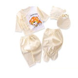 Newborn Infant Baby Suits Boys Girls Clothes Sets tops Pants bibs hats Girl Clothing set for baby girls outfit 5PCS/SET