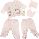Newborn Infant Baby Suits Boys Girls Clothes Sets tops Pants bibs hats Girl Clothing set for baby girls outfit 5PCS/SET