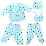 Newborn Infant Baby Suits Boys Girls Clothes Sets tops Pants bibs hats Girl Clothing set for baby girls outfit 5PCS/SET