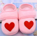 Baby Shoes Red Heart Newborn Pink Girls Infant Shoes Prewalkers Crib Shoes Nonslip Black Baby Boys 2019 New SandQ Baby Sweet