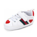 2019 New spring and autumn white shoes soft bottom non-slip baby shoes toddler shoes 0-1 years old WJH419