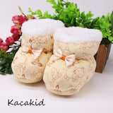 New Collection First Walkers Toddler Infant Shoes Cotton Snow Booties Soft Sole Crib Shoes  Winter Warm Anti-slip Baby Shoes 0-1Y