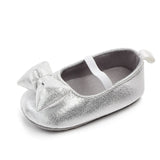 Glitter Newborn Booties Princess Baby Girls Shoes Soft Sole Toddler Kids Crib Shoes Party Bowknot Anti-slip First Walker 0-18M