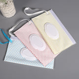 Baby Care Wet Wipe Box Eco-Friendly Wet Tissue Case Cleaning Wipes Container Case Portable Wet Wipe Bag EVA Snap Strap Wipes Bag