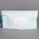 Baby Care Wet Wipe Box Eco-Friendly Wet Tissue Case Cleaning Wipes Container Case Portable Wet Wipe Bag EVA Snap Strap Wipes Bag