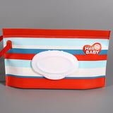 Baby Care Wet Wipe Box Eco-Friendly Wet Tissue Case Cleaning Wipes Container Case Portable Wet Wipe Bag EVA Snap Strap Wipes Bag