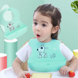 Cartoon Crown Silicone Baby Bibs Waterproof Bibs Baby Boy Girl Apron Feeding Baby Bibs Burp Cloths For Children Feeding Care