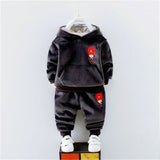Winter Boy Clothing Sets Hooded Zipper Thicken Jacket Sports Trousers Boy's Tracksuit Sets Kids Boy Clothing Sets roupa infantil