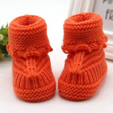 New born Baby Infant Boys Girls Crochet Knit Booties Casual Crib Shoes