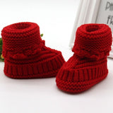 New born Baby Infant Boys Girls Crochet Knit Booties Casual Crib Shoes