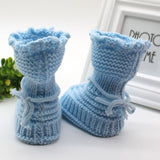 New born Baby Infant Boys Girls Crochet Knit Booties Casual Crib Shoes