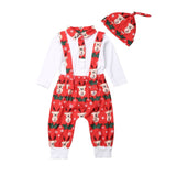 Christmas Newborn Baby Boys Girls Outfit Clothes Long Sleeve Romper Pants Set
