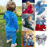 UK Toddler Baby Girl Clothes Sweatshirt Top Pants Infant Outfits Sets Tracksuit