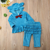 UK Toddler Baby Girl Clothes Sweatshirt Top Pants Infant Outfits Sets Tracksuit