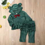 UK Toddler Baby Girl Clothes Sweatshirt Top Pants Infant Outfits Sets Tracksuit