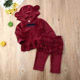 UK Toddler Baby Girl Clothes Sweatshirt Top Pants Infant Outfits Sets Tracksuit