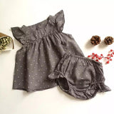 Humor Bear 2016 Fashion Summer Style  DOT Baby Girl Clothes COTTON Clothing Set Baby Clothing