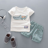 2017 Summer kids Baby Boy Clothes Outfits casual Sports Print Sets for little child Boy's Brand Design tracksuit Clothing sets