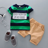 2017 Summer kids Baby Boy Clothes Outfits casual Sports Print Sets for little child Boy's Brand Design tracksuit Clothing sets