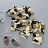 2017 Summer kids Baby Boy Clothes Outfits casual Sports Print Sets for little child Boy's Brand Design tracksuit Clothing sets