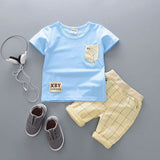 2017 Summer kids Baby Boy Clothes Outfits casual Sports Print Sets for little child Boy's Brand Design tracksuit Clothing sets