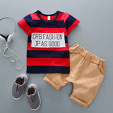 2017 Summer kids Baby Boy Clothes Outfits casual Sports Print Sets for little child Boy's Brand Design tracksuit Clothing sets
