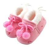 New Collection Winter Sweet Newborn Baby Girls Princess Winter Boots First Walkers Soft Soled Infant Toddler Kids Girl Footwear Shoes