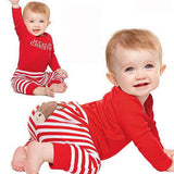 Hot 2PCS Set Newborn Toddler Baby Boys Xmas Clothes Romper Pants Santa Claus lucky child Christmas Costume Outfits Clothes 0-18M