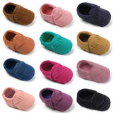Shoes Infant Shoes Baby Girls Soft Bottom Suede Leather Moccasins Soft Moccs Anti-Slip Newborn Booties First Walkers 0-18 Months