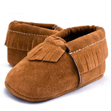 Shoes Infant Shoes Baby Girls Soft Bottom Suede Leather Moccasins Soft Moccs Anti-Slip Newborn Booties First Walkers 0-18 Months