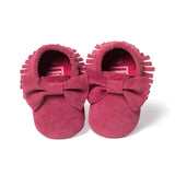 NEW Styles Baby Soft Flock Tassel Moccasins Girl Moccs Baby Booties Shoes Moccasin design baby shoes Newborn shoes Pink color